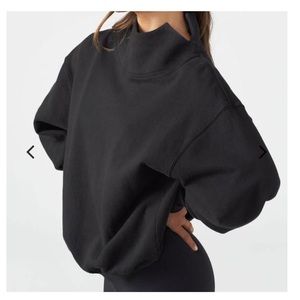 Joah Brown Oversized Turtleneck Sweatshirt